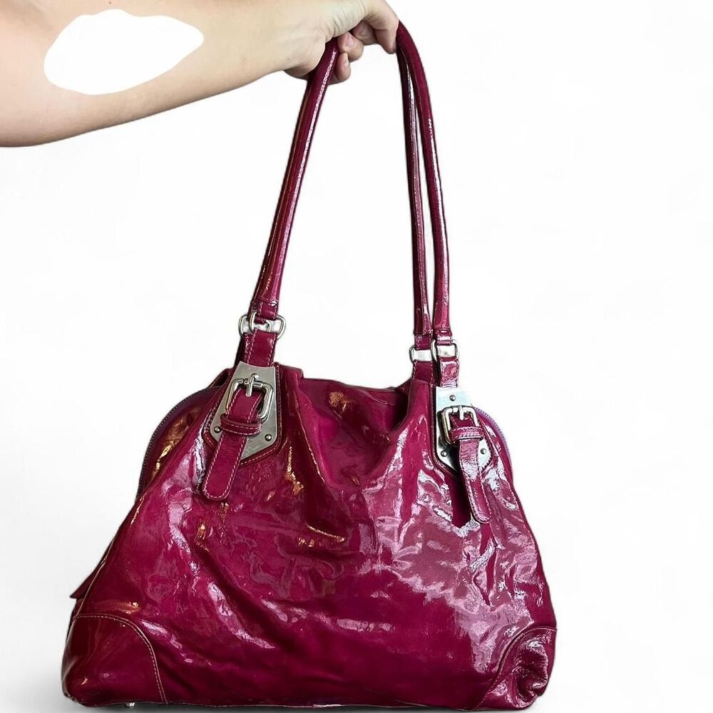 Paolo Masi Pinkish Red Patent Leather Bag